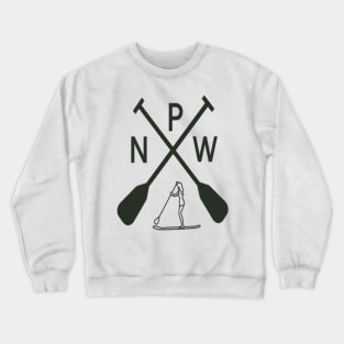 pnw paddle board Crewneck Sweatshirt